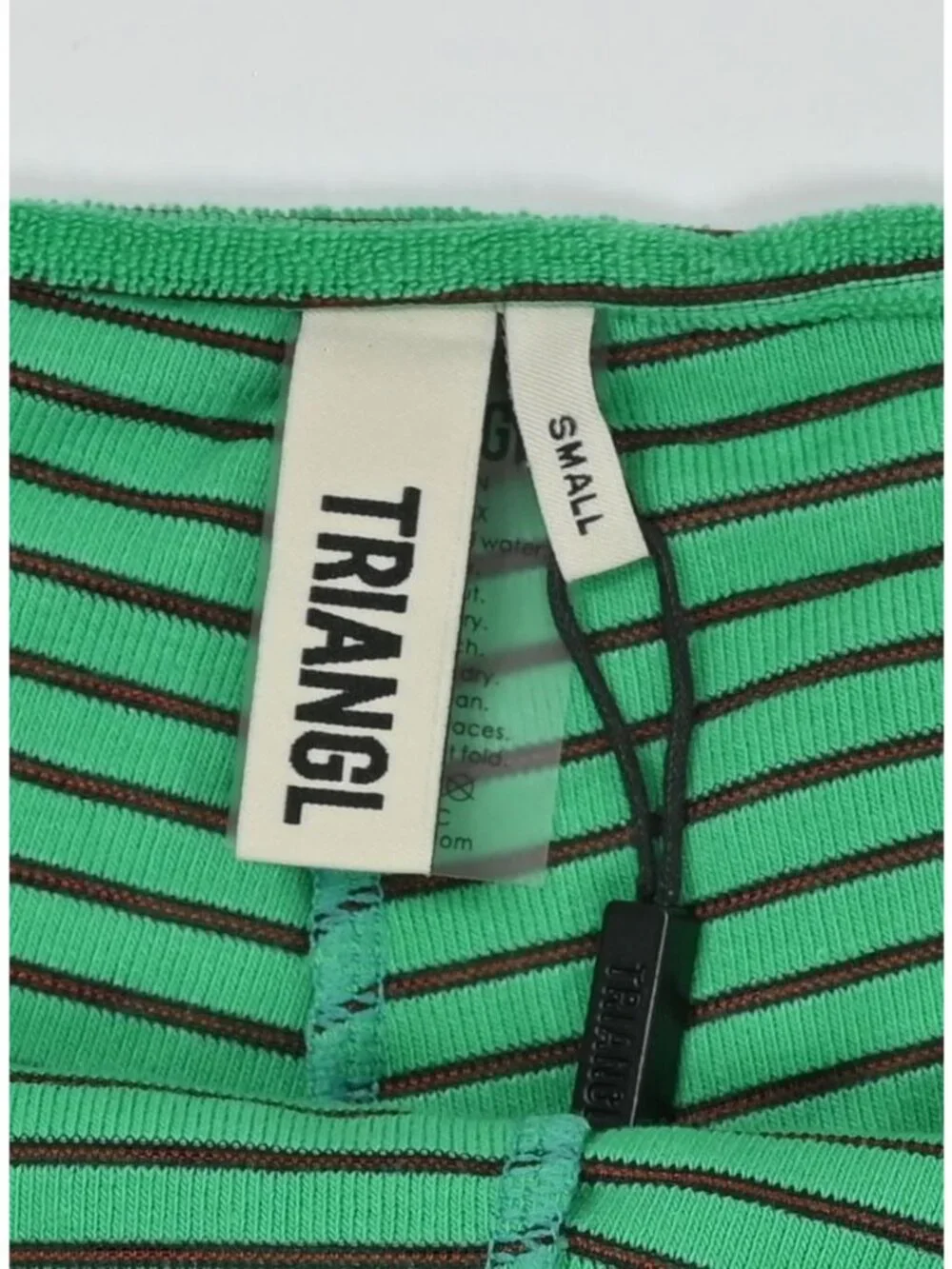 Triangl Swimwear Elli Hube Terry Towelling Short in Green